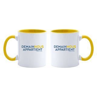 Mug DNA intérieur jaune – Demain Nous Appartient