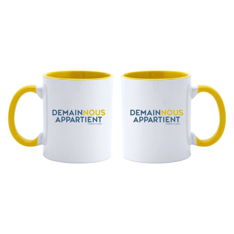 Mug DNA intérieur jaune – Demain Nous Appartient