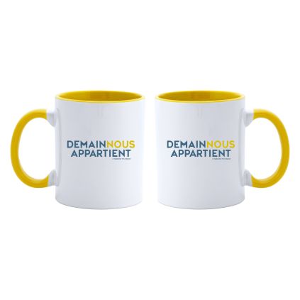 Mug DNA intérieur jaune – Demain Nous Appartient