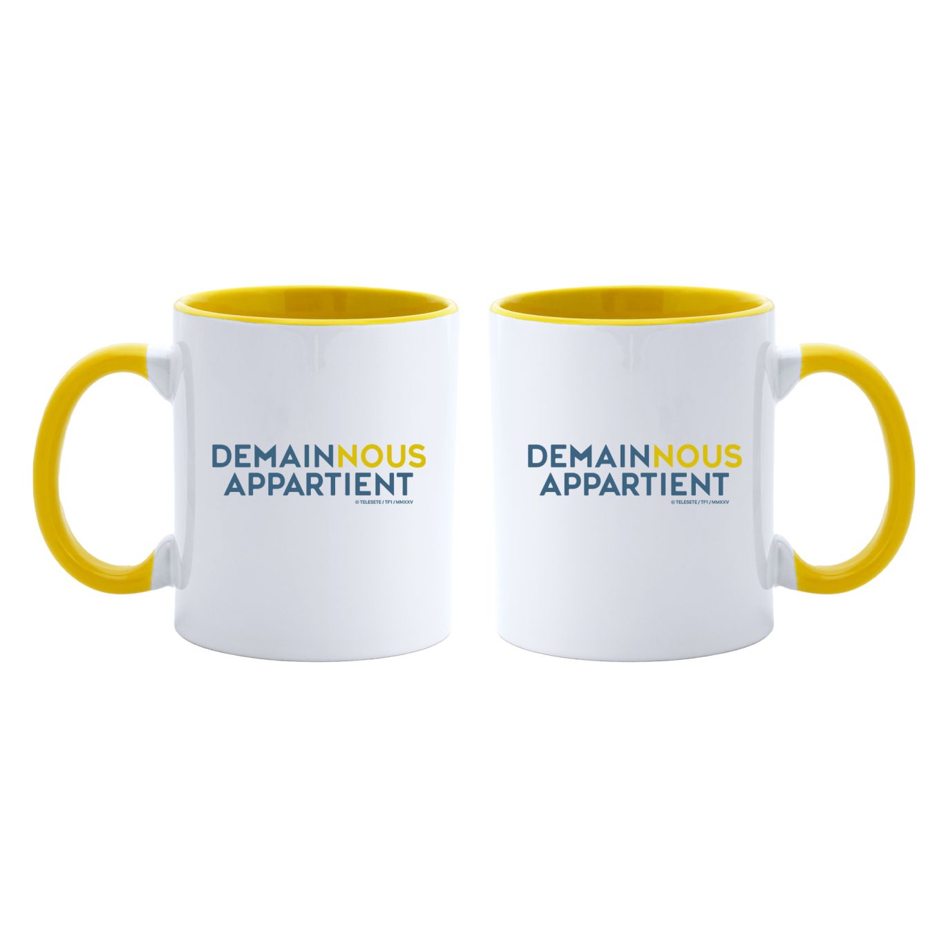 Mug DNA intérieur jaune – Demain Nous Appartient