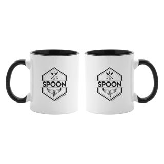 Mug Spoon – Intérieur noir