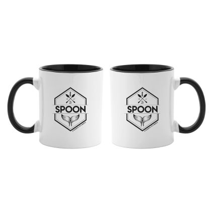 Mug Spoon – Intérieur noir