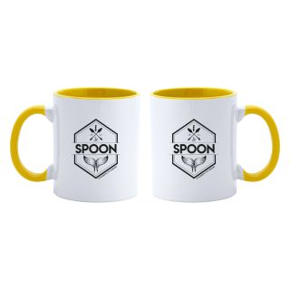 Mug Spoon – Intérieur jaune