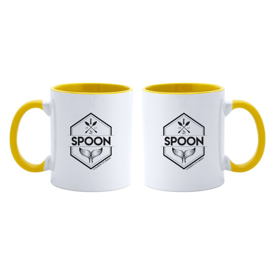 Mug Spoon – Intérieur jaune