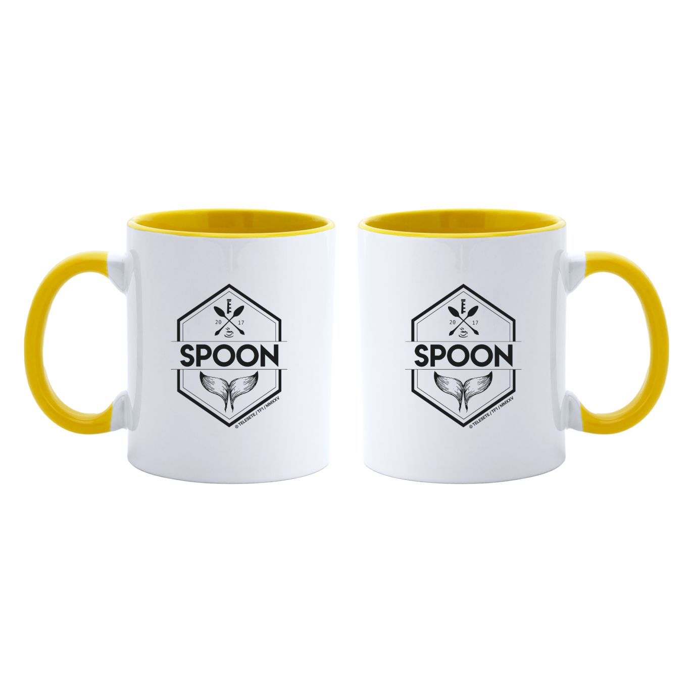 Mug Spoon – Intérieur jaune