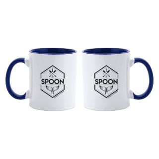 Mug Spoon – Intérieur bleu