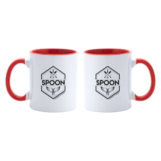 Mug Spoon – Intérieur rouge