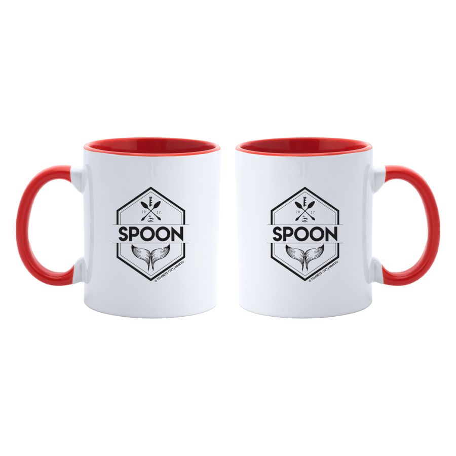 Mug Spoon – Intérieur rouge