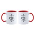 Mug Spoon – Intérieur rouge
