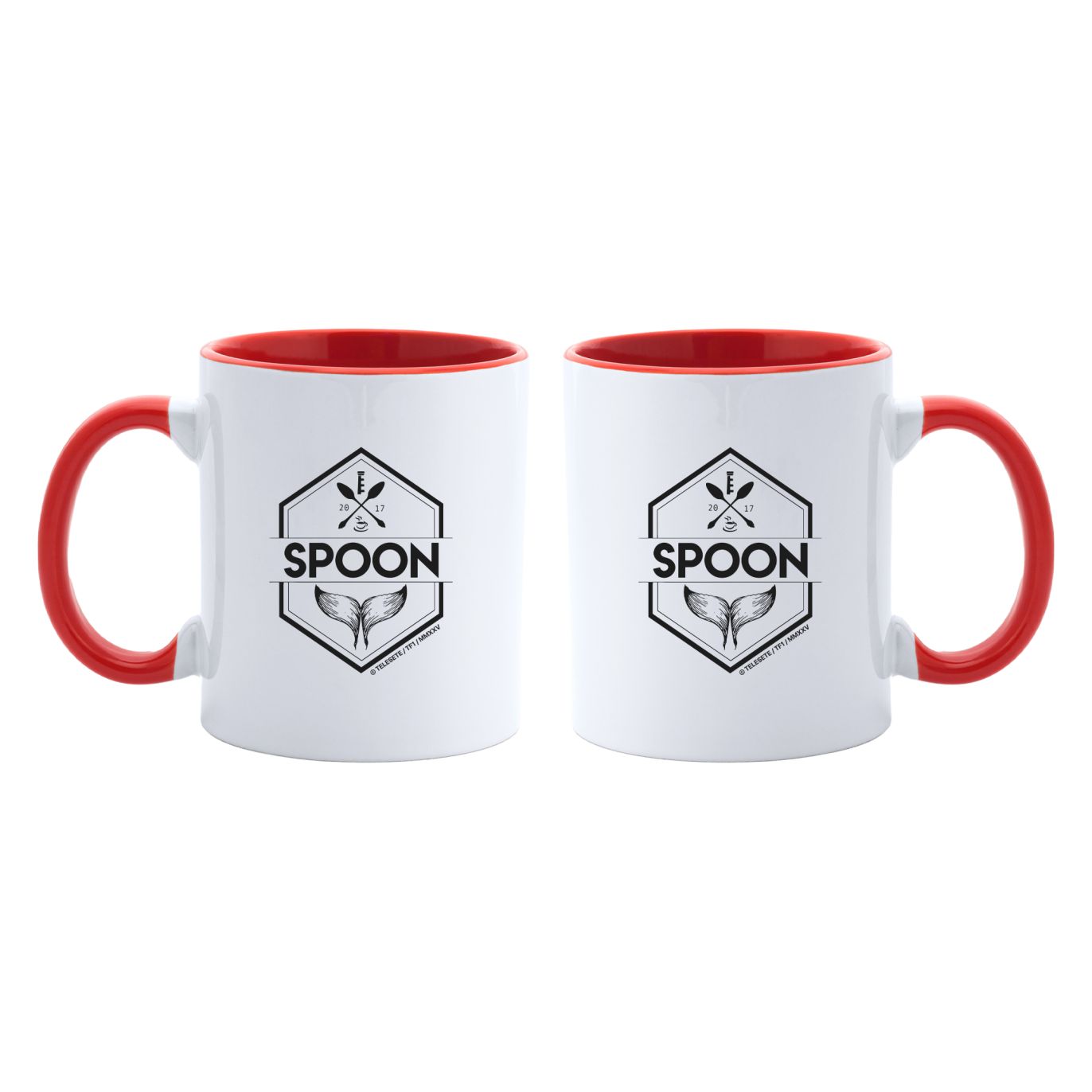 Mug Spoon – Intérieur rouge