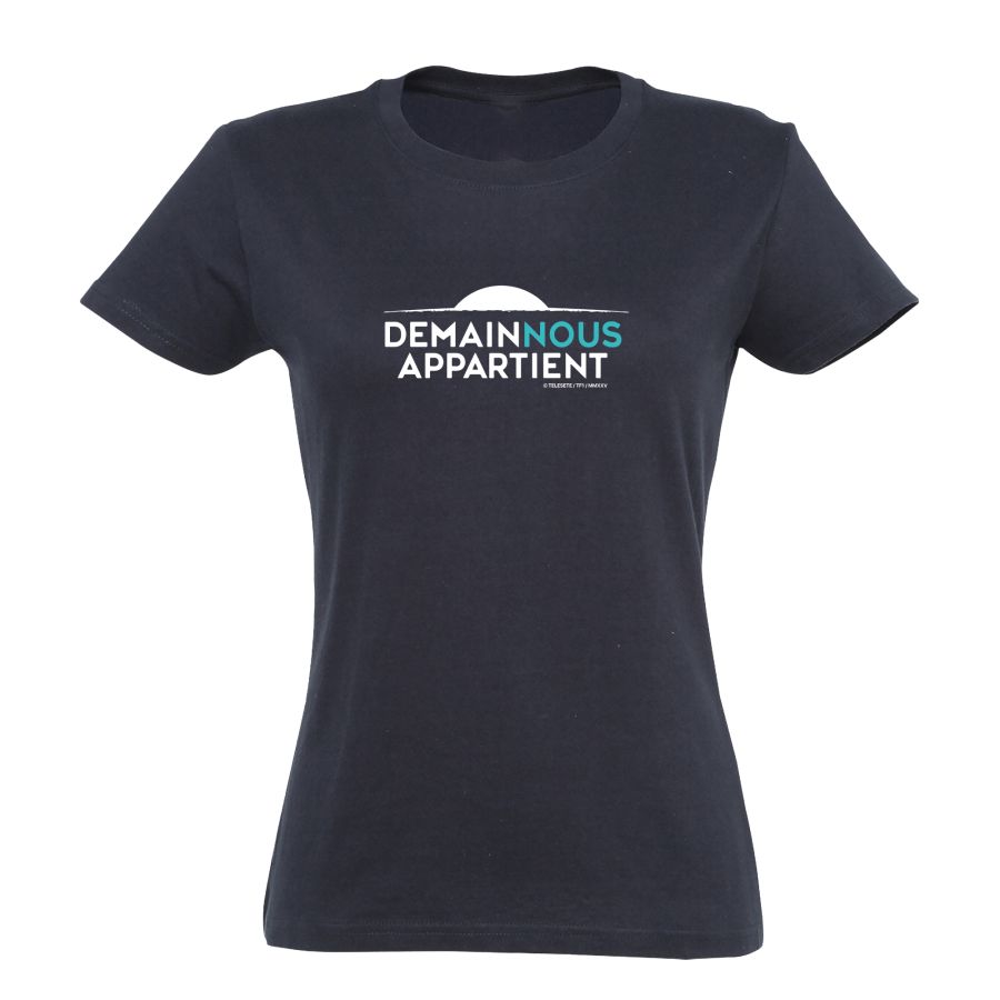 Tee-shirt femme bleu marine – Demain Nous Appartient