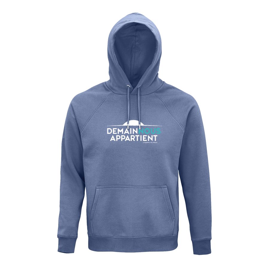 Hoodie bleu ardoise – Demain Nous Appartient