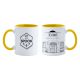 Mug Spoon intérieur jaune à personnaliser