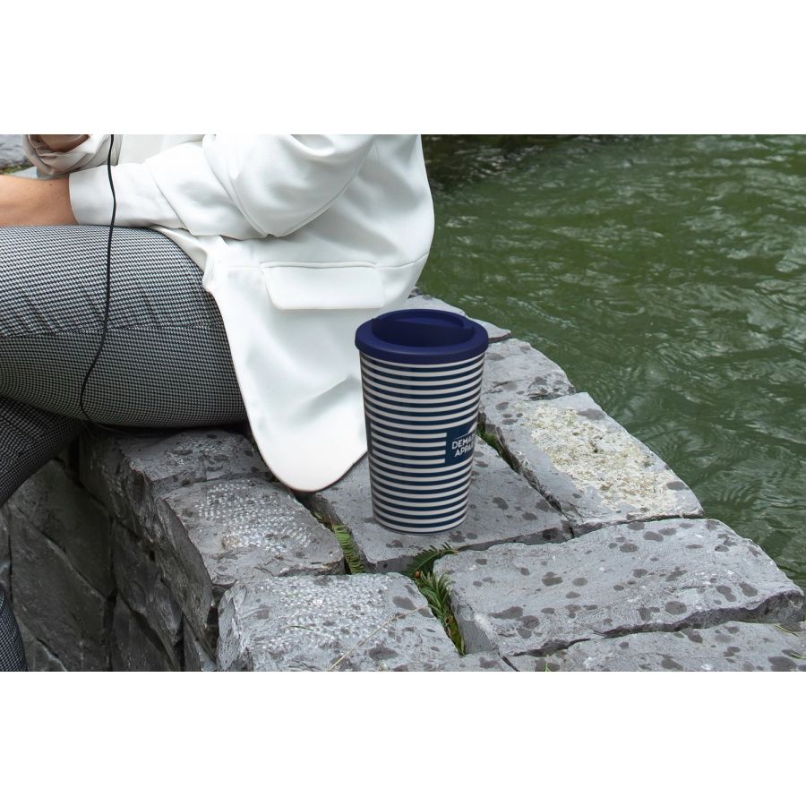 Gobelet nomade rayé – Demain Nous Appartient